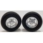1/24-1/25 Raider Style Chrome Rims w/Tires (4)